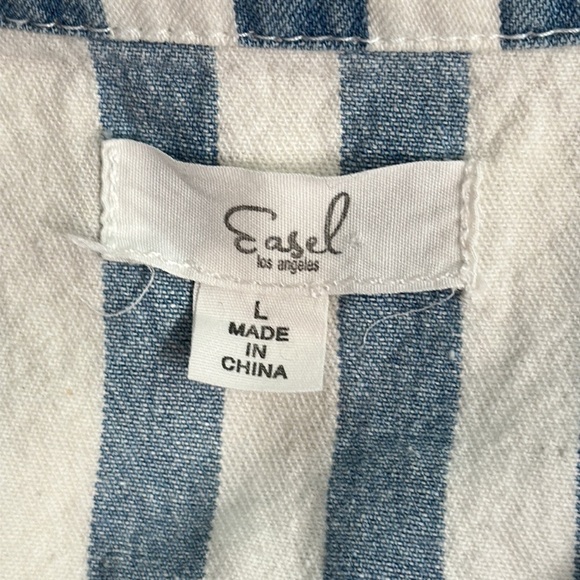 Denim Vest striped distressed - Picture 2 of 6